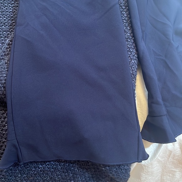 NWOT Size 14 International Concepts Navy Blue 88% polyester w/ ruffles on back☘️ - Picture 7 of 9